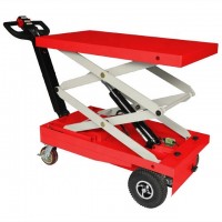 Powered Electric Trolley Hand Cart Battery Operated Platform Cart Lift Table