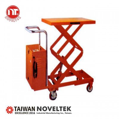 Battery Lift Table 350 KG Double Pantograph Height 1300 mm